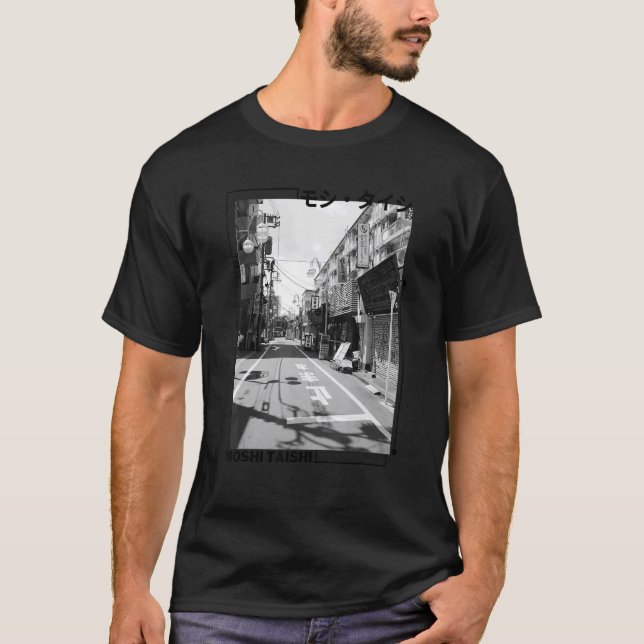 Camiseta Fashio do Gráfico Estético Retroativo de Streetwea (Frente)