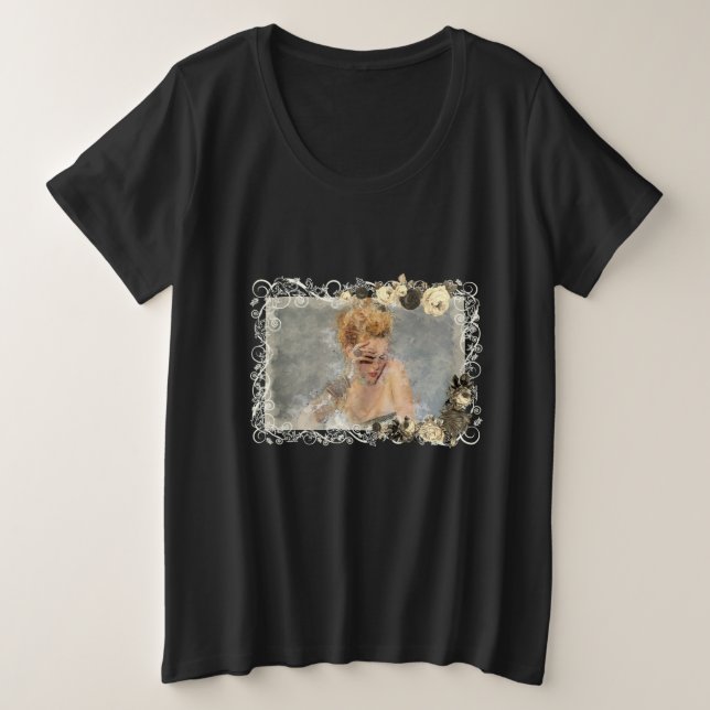 Camiseta FASHION Art Girl Pastel Cores Bonitas (Frente do Design)