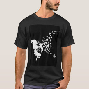 Camiseta Fashion de desvio fácil da borboleta