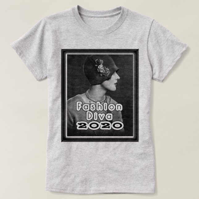 Camiseta Fashion Diva (Frente do Design)