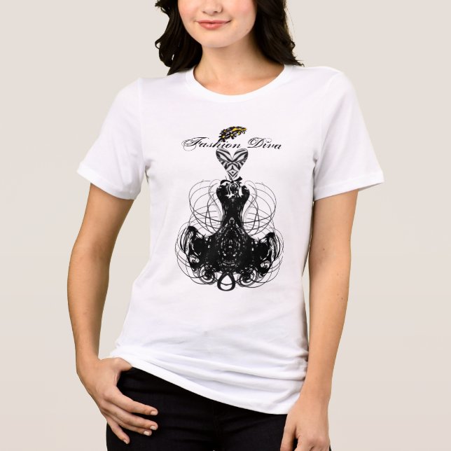 Camiseta Fashion Diva - Personalizado (Frente)