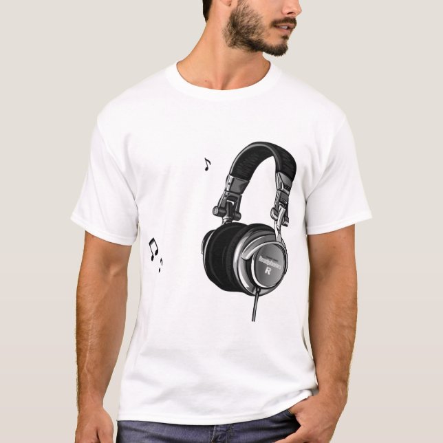 Camiseta Fashion music Heardphone (Frente)