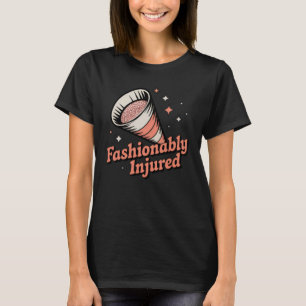 Camiseta Fashionavelmente Ferido   Design Divertido de Cone