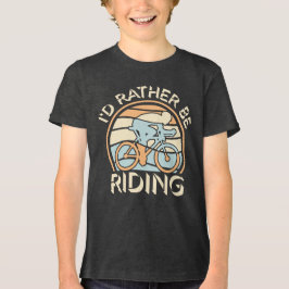 Camiseta Fast Cyclist I'd Rather Be Riding My Bike Sport