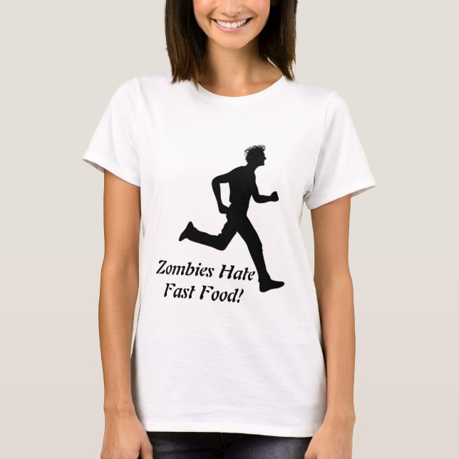 Camiseta Fast food do ódio dos zombis! TShirt (Frente)
