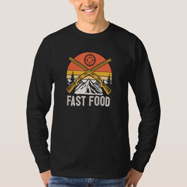 Camiseta Fast Food Hunting Bowhunting Hunter Bowhunter Spea (Frente)