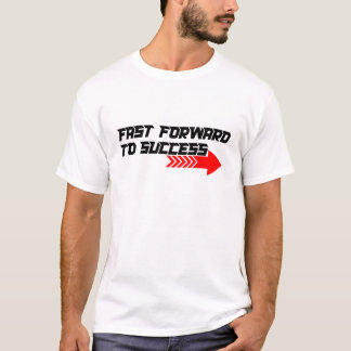 Camiseta Fast Forward – Bold Red Motivation Quote Design