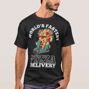 Camiseta Fastest Pizza Driver in the World Pizza Piece on S
