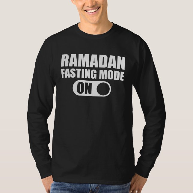 Camiseta Fasting Mode On Ramadan Kareem Ramadan Mubarak Mon (Frente)