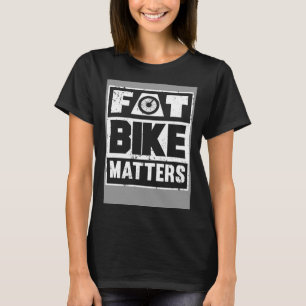 Camiseta Fat Bike Importa Grelha De Ciclo De Pneus Gordos P