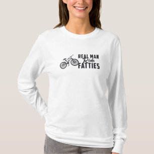 Camiseta Fat Bike Real Man Ride Fatties Biker Bike Lover