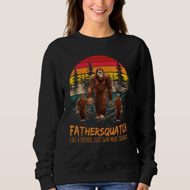Camiseta Fater Squatch Like A Grandpa Just Way More Squatch (Frente)