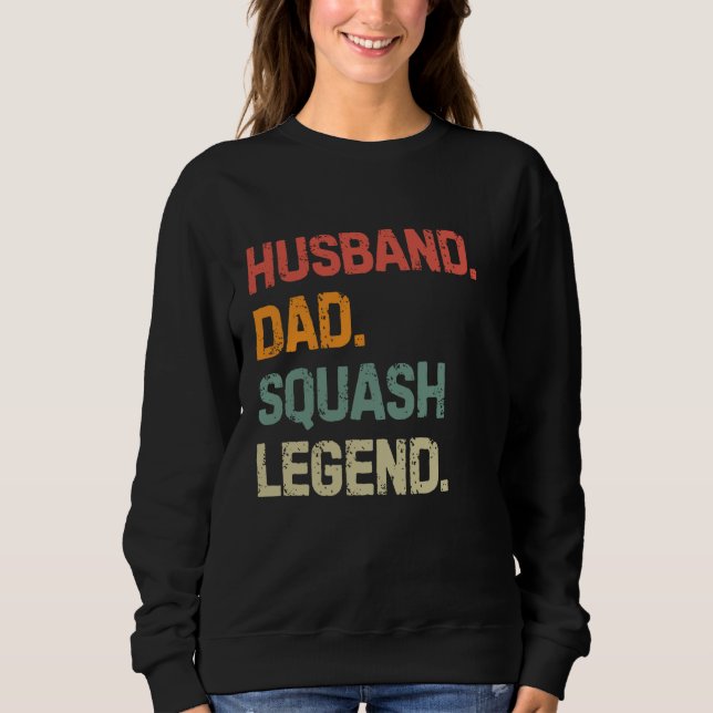 Camiseta Fath da Legenda do Pai do Husband Squash Player En (Frente)