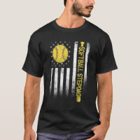 Fath Indignado com a bandeira americana Softball S