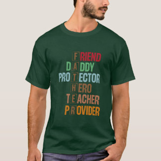 Camiseta FATHER Acronyme Design Significando Arte de Palavr