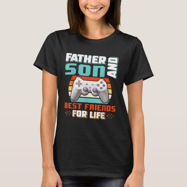 Camiseta Father And Son Best Friends For Life Father s Day  (Frente)