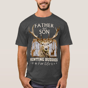 Camiseta Father and Son Hunting Buddies For Life  Gift