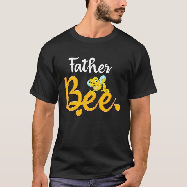 Camiseta Father Bee Matching Family First Bee Day Outfits (Frente)