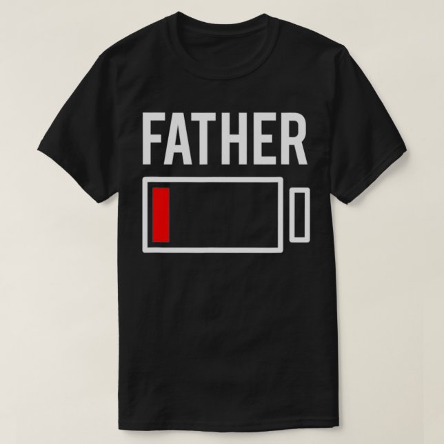 Camiseta Father Low Battery Red  (Frente do Design)