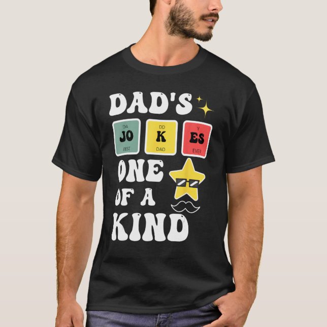 Camiseta father s day quotes dad life dad s jokes one of a  (Frente)