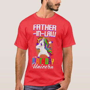 Camiseta FatherInLaw of the Birthday Princess Unicorn Dabbi