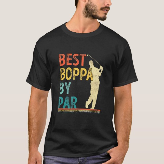 Camiseta Fathers Day Best Boppa By Par Golf For Dad Grandpa (Frente)