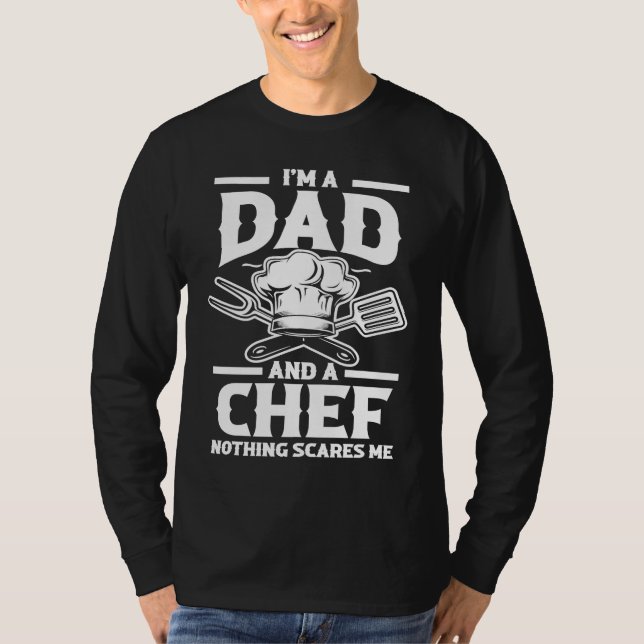 Camiseta Father's Day Culinary Chef Daddy I'm A Dad And A C (Frente)