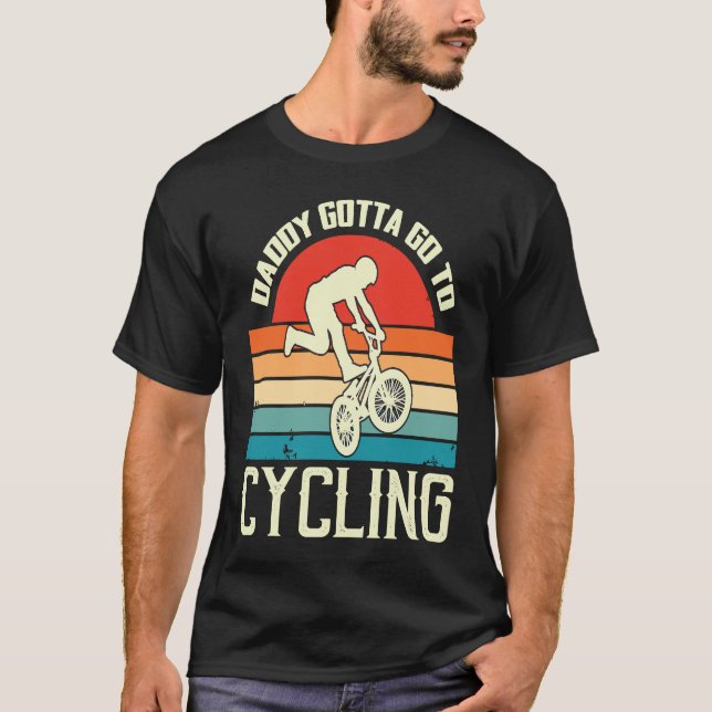 Camiseta Father's Day  Cycling and Biking Dad (Frente)