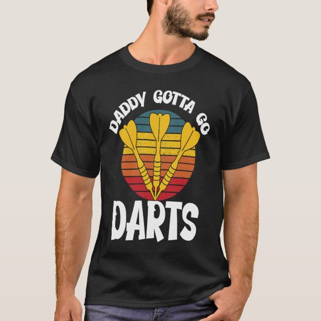 Camiseta Father's Day  Dart Playing Dad 3 (Frente)