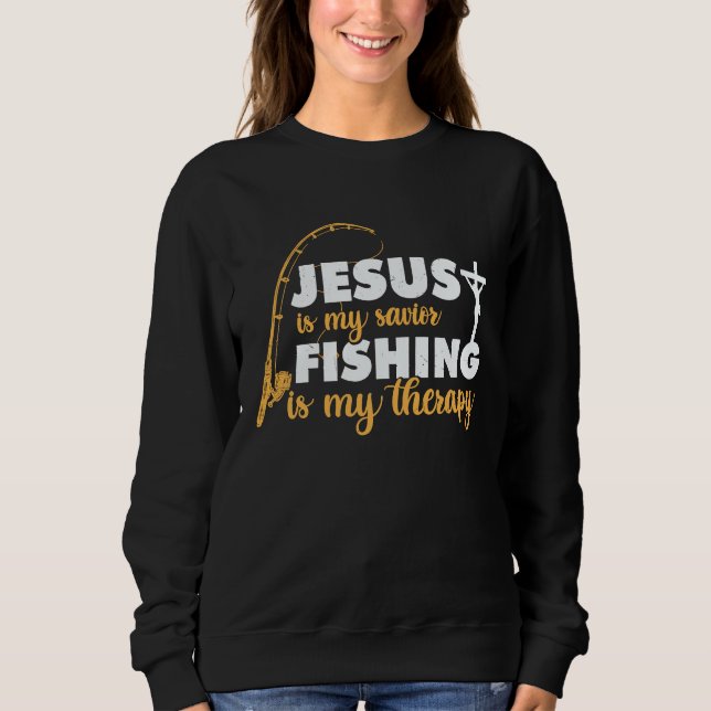Camiseta Father's Day Fishing Jesus is My Savior (Frente)