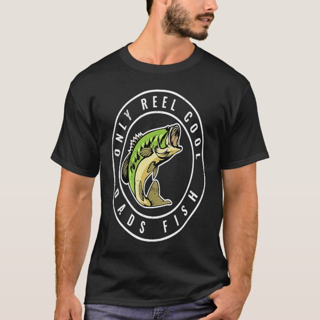 Camiseta Fathers Day Fishing Only Reel Dads Fish For Dad (Frente)