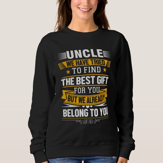 Camiseta Fathers Day  For Uncle From Niece Nephew  Mens (Frente)