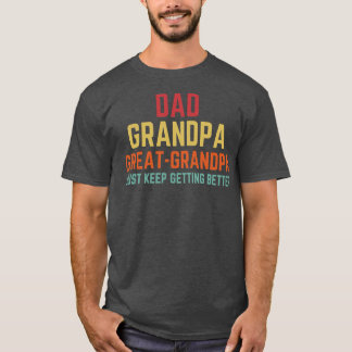 Camiseta Fathers Day Gift From Grandkids Dad Grandpa Great