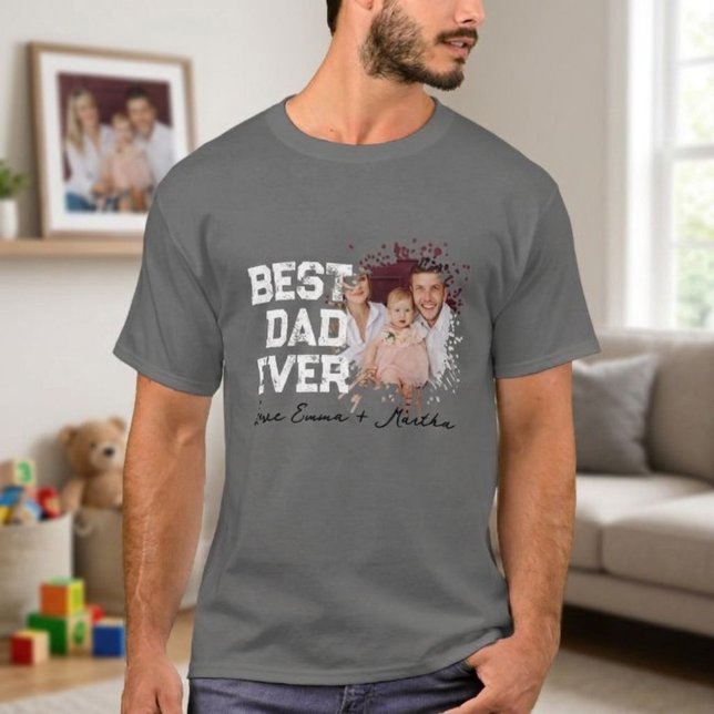Camiseta Father's Day Gift T-Shirt, Best Dad Ever Tee (Criador carregado)