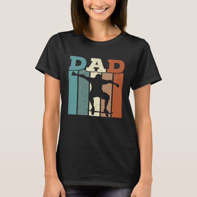 Camiseta Fathers Day Papa Best Dad Ever Fatherhood Skater D (Frente)