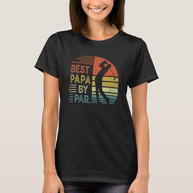 Camiseta Father's Day papa   Best Papa By Par Grandpa Golf (Frente)