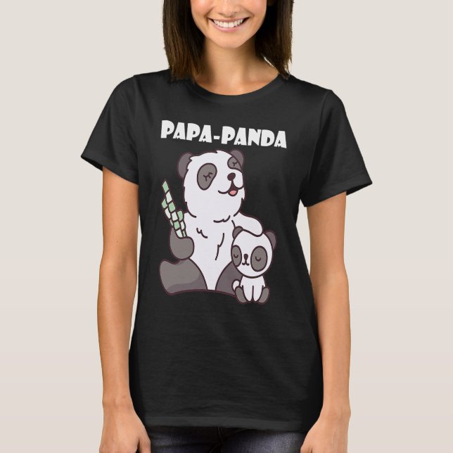 Camiseta Father's Day  Papa Panda  1 (Frente)