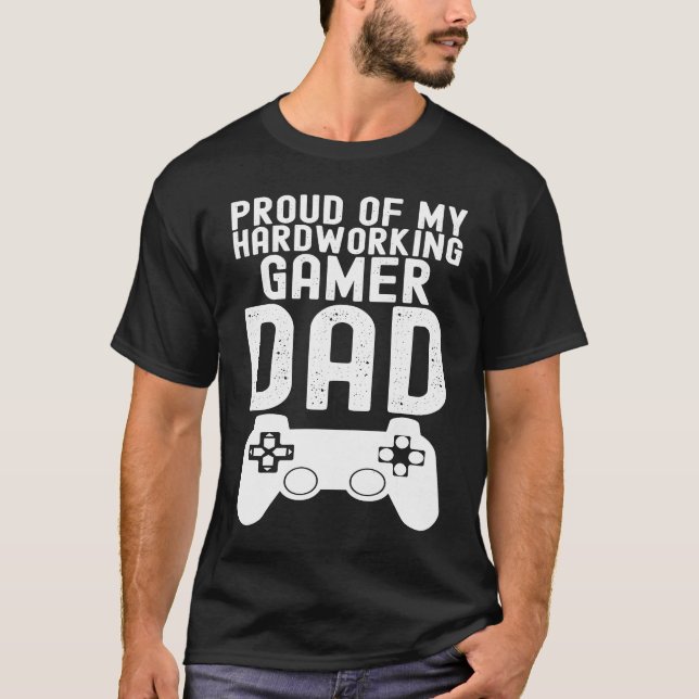 Camiseta Father's Day Show Your Pride in Your Hardworking G (Frente)