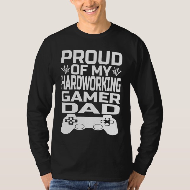 Camiseta Father's Day Show Your Pride in Your Hardworking G (Frente)