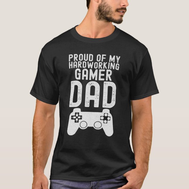 Camiseta Father's Day Show Your Pride in Your Hardworking G (Frente)