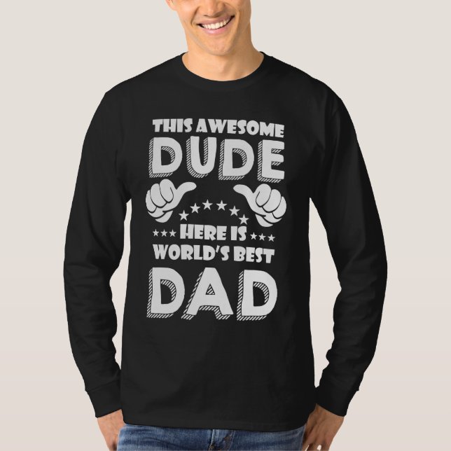 Camiseta Father's Day  Worlds Best Cool Papa  2 (Frente)