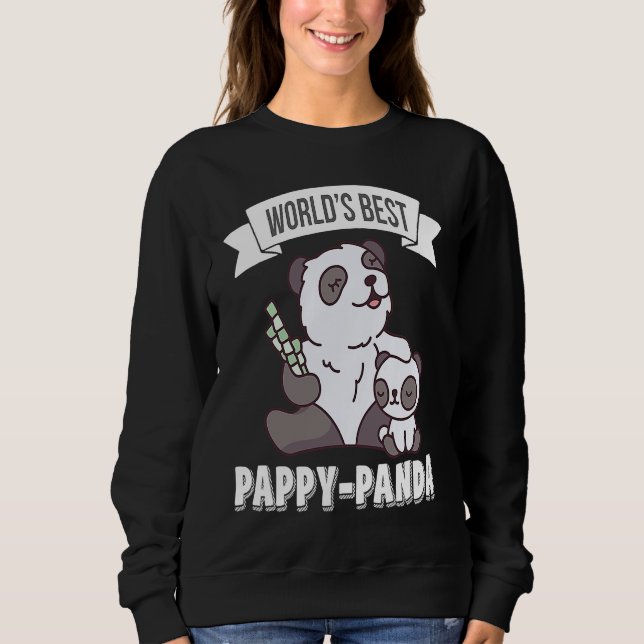 Camiseta Father's Day  Worlds Best Pappy Panda (Frente)