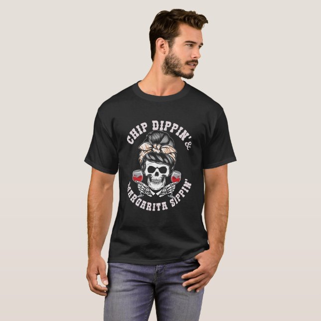 Camiseta Fatia de Batata Frita com Molho e Sips de Margarit (Frente Completa)