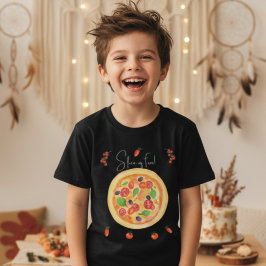 Camiseta Fatia de diversão, aniversário de pizza
