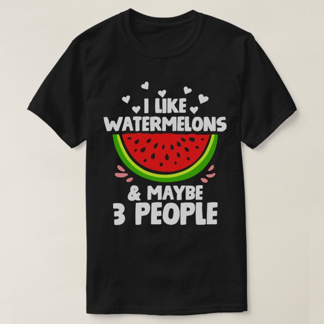 Camiseta Fatia de Fruta de melancia (Frente do Design)