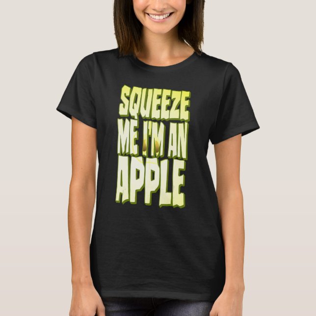 Camiseta Fatia de Fruta Fresca no Halloween da Apple (Frente)