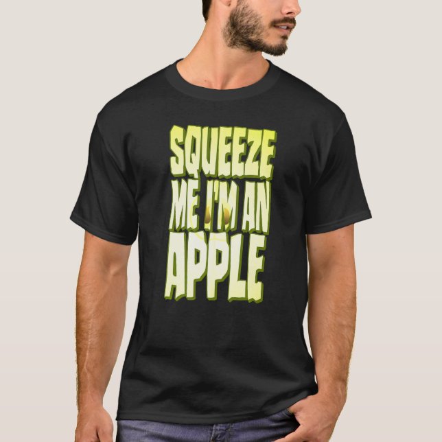 Camiseta Fatia de Fruta Fresca no Halloween da Apple (Frente)