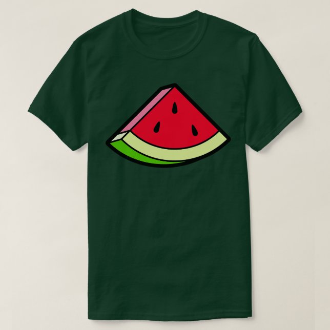 Camiseta Fatia de Melancia Cúbica (Frente do Design)