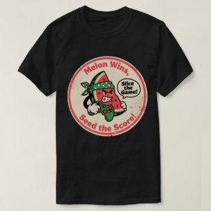 Camiseta Fatia de Melancia em Estilo Retrô com Controle