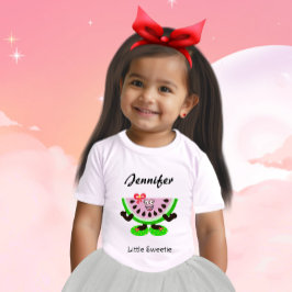 Camiseta Fatia de Melancia Fofa Pequena Doçura Personalizad